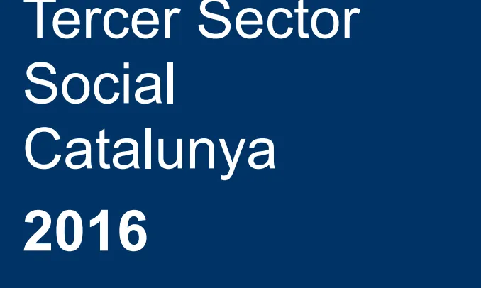 Portada de l''Anuari de l'Ocupació del Tercer Sector Social 2016'. Font: La Confederació