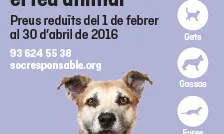 Cartell de la campanya "Sóc Responsable", per identificar i esterilitzar els animals domèstics (imatge:faada.org)