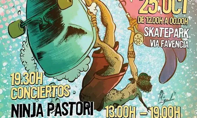 Cartell de l'esdeveniment que té lloc anualment al voltant de l'skate