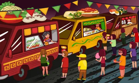 Il·lustració de Food Trucks 