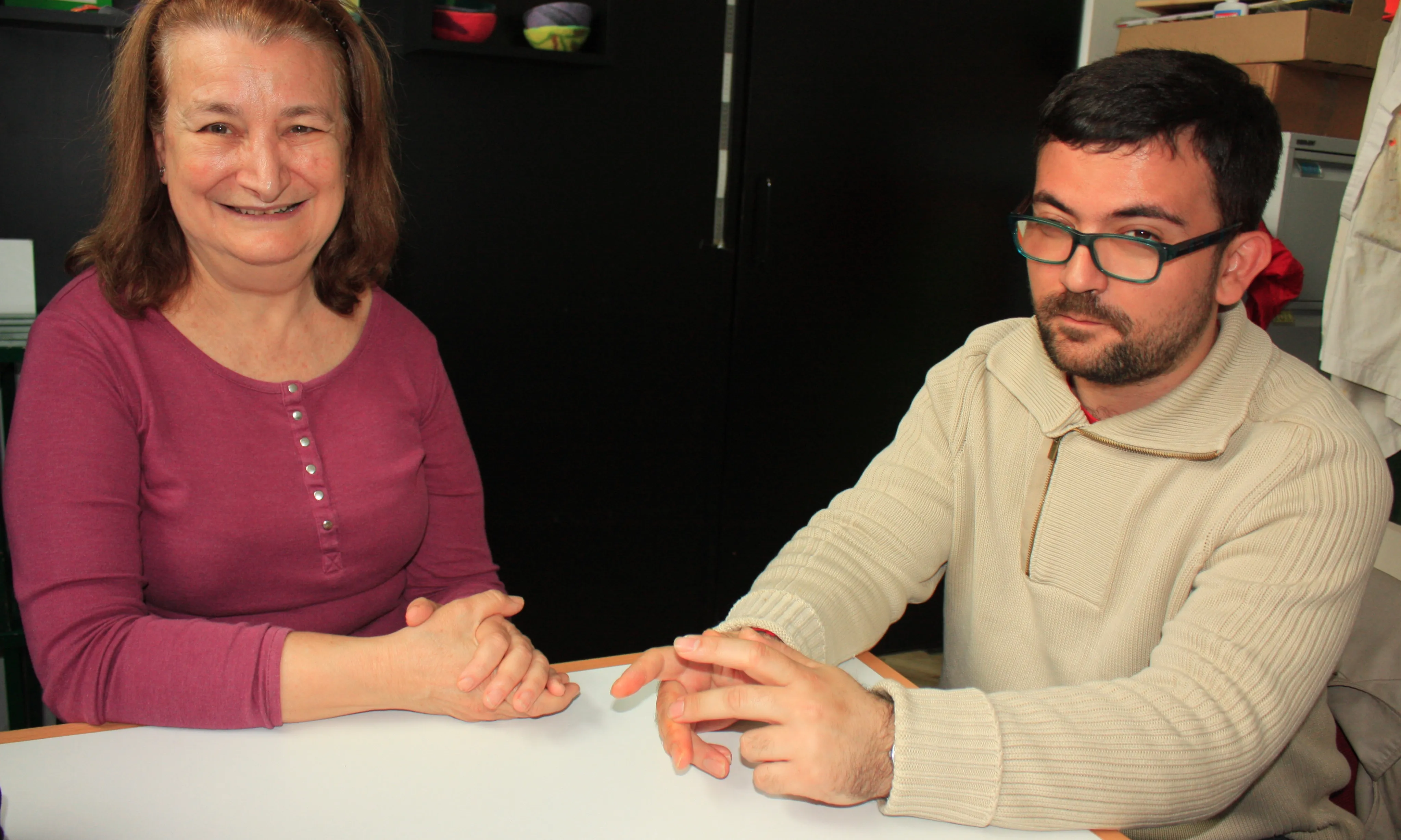Teresa de Soto i Antonio González, usuaris de Teas (Font: Fundació Teas)