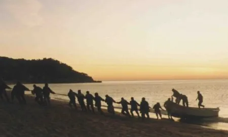 L'Associacio Xino xano de LLoret de mar organitza la Tirada a Mar, per recuperar una forma de pesca col·lectiva (imatge:xinoxano.org)