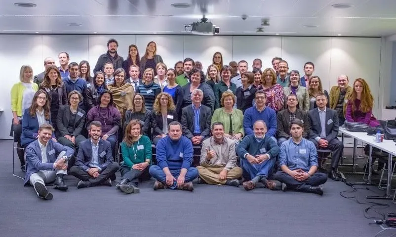 Foto de grup de l'assemblea anual de Telecentre Europe de l'any 2015