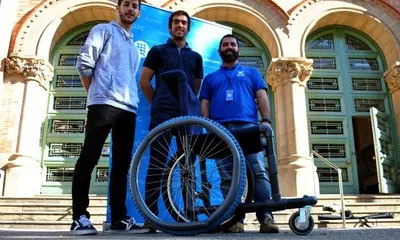 Bernat Villa i Adrià Sallés, estudiants de la UPC. Font: UPC