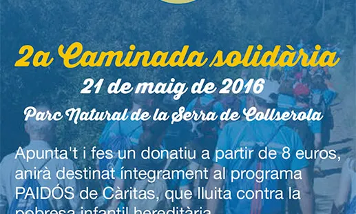 Cartell 2a Caminada Solidària Caritas. Font: FEEC