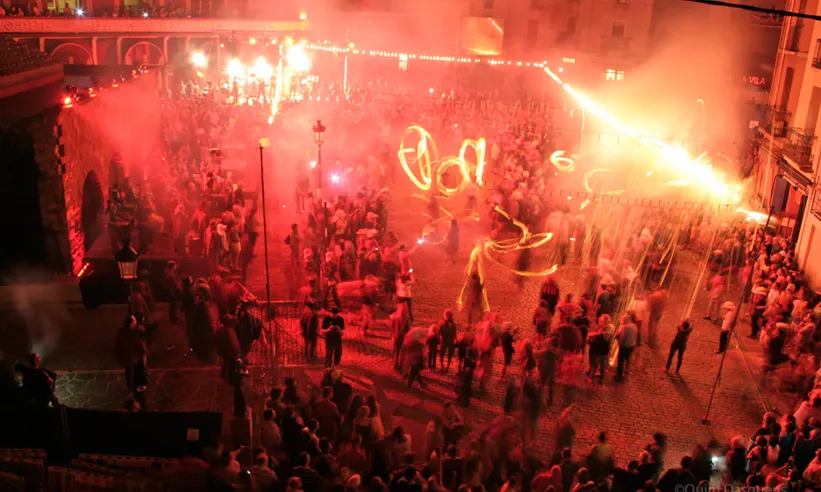 El foc és l'element principal de l'Escaldàrium (Font: aravalles.cat)