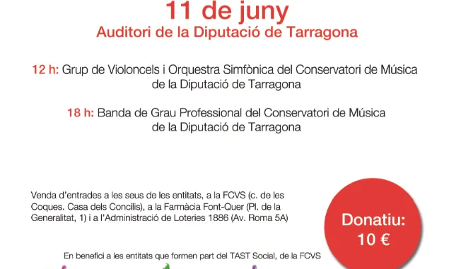 Com a novetat d'aquest any se celebrarà un concert benèfic el dia 11 de juny