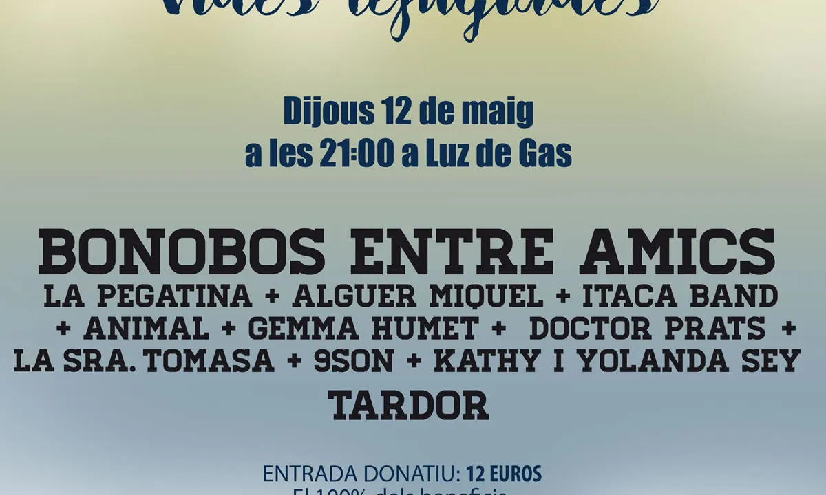 Cartell del concert solidari per les vides refugiades / Font: Stop Mare Mortum
