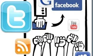 Il·lustració representativa de l'activisme a les xarxes socials