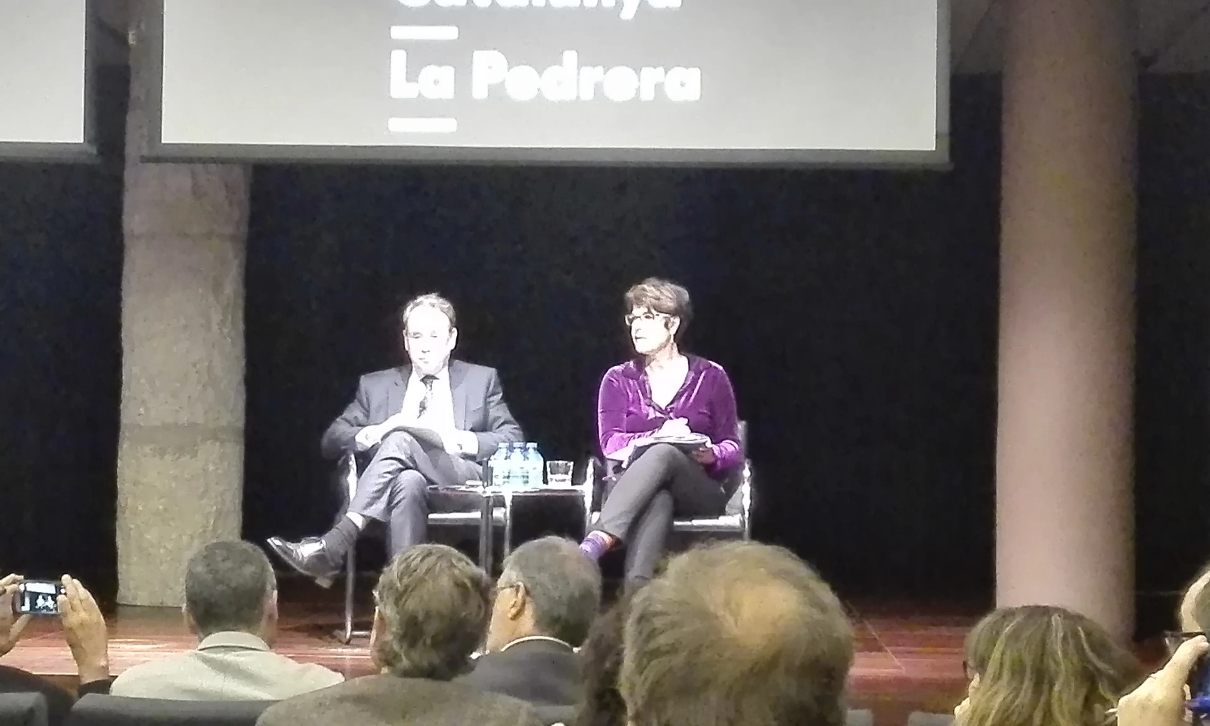 Resposta a les preguntes del públic. Font: Mòbil