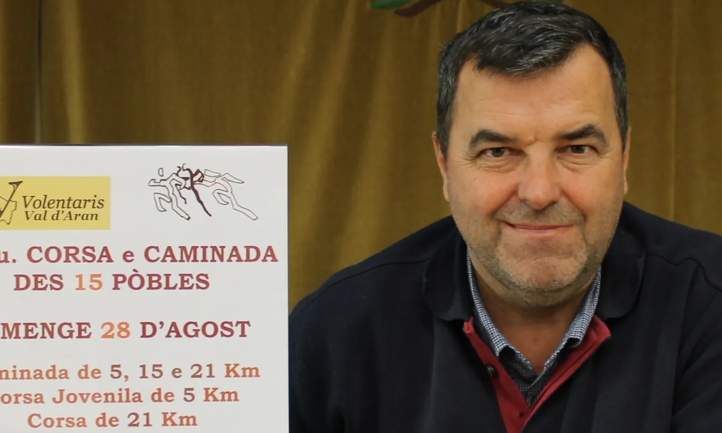 Roberto Boya, president de l'Associació de Volentaris Val d'Aran. Font: Associació de Volentaris