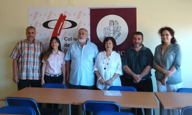Menbres d'UNESCO Lleida en la presentació del 10è aniversari de l'entitat