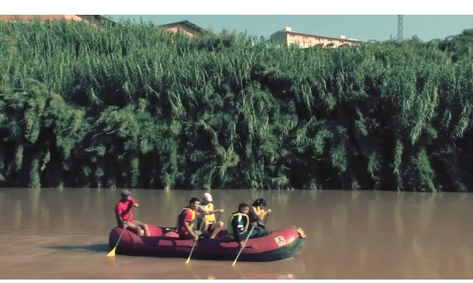 Durant el segueix el riu des d'Olesa a Martorell per aigua (imatge: anda)