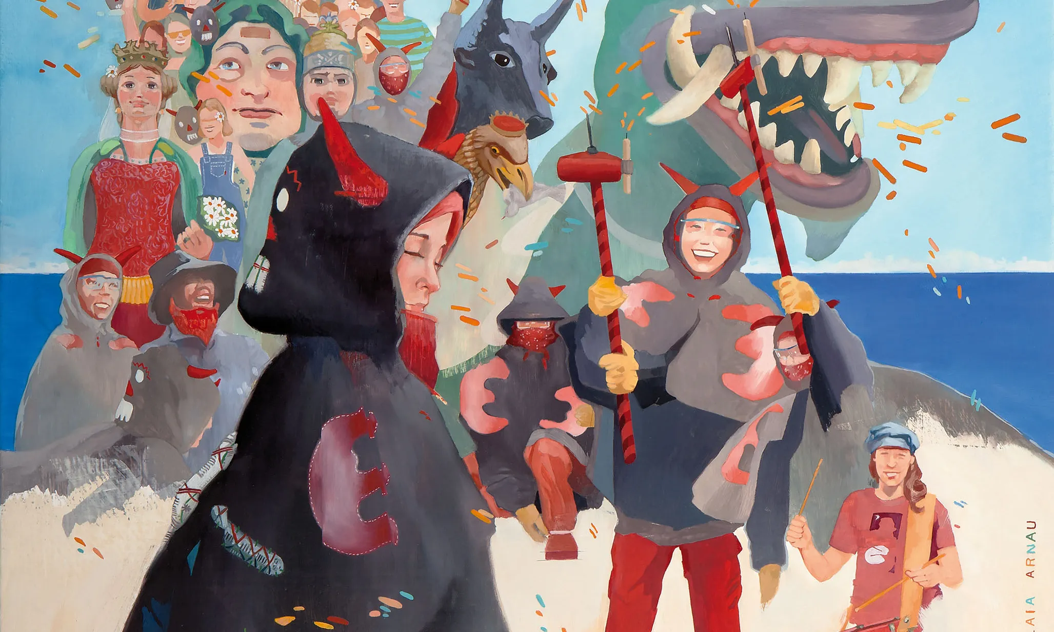 Cartell de Les Santes 2016, dissenyat per Laia Arnau 
