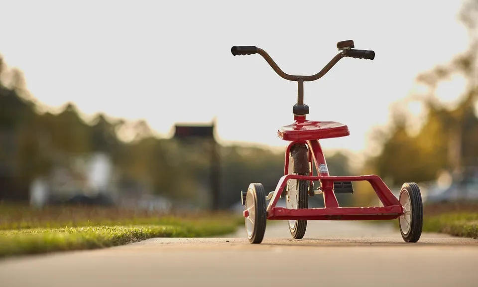 La bicicleta, una joguina pels infants. Font: Pixabay