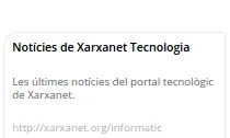 Una de l'estructura és les notícies de Xarxanet Tecnologia!