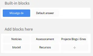 Amb ChatFuel, fer l'estructura del vostre "bot" és molt fàcil. 