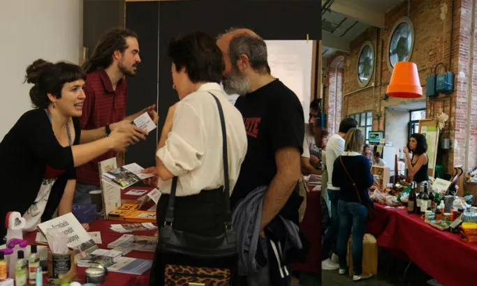 Estands d'entitats de la FESC 2015. Font: FESC