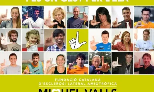 El 21 de juny, Fes un Gest per l'ELA.   Font: Fundació Miquel Valls