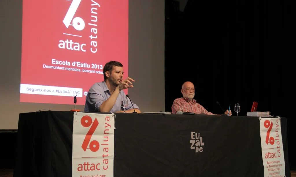 Xerrada de l'Escola d'Estiu 2013 d'ATTAC- Catalunya. Font: ATTAC- Catalunya