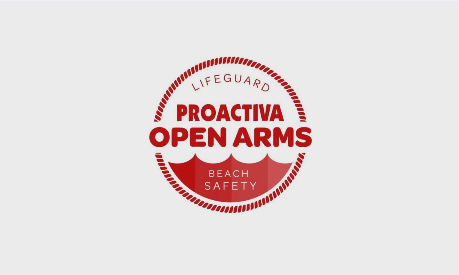 Logo de l'ONG de Badalona Proactiva Open Arms. Font: POA