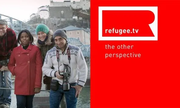 Banner de Refugee.tv, Font: Refugee.tv