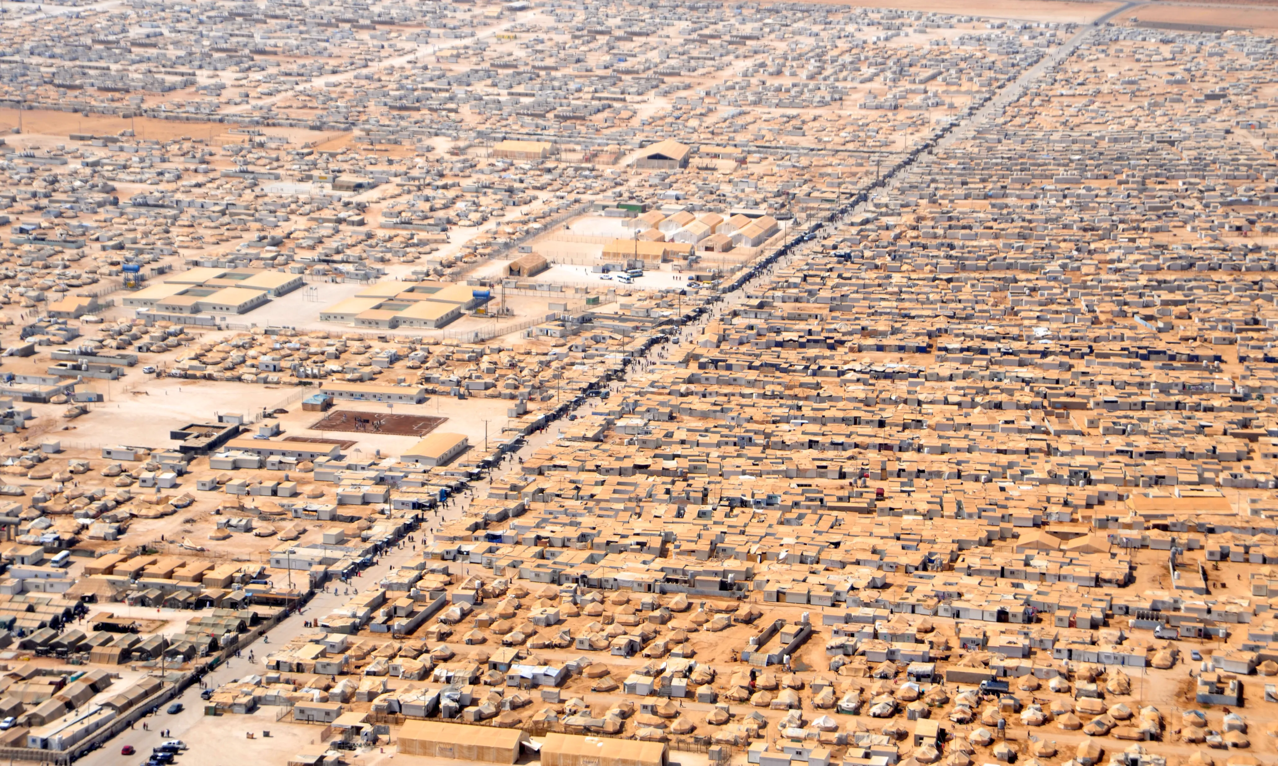 Camps de refugiats sirians a Jordània. Font: Wikipedia