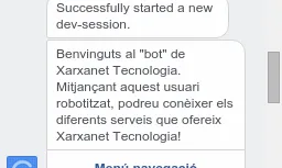 Amb ChatFuel podreu provar contínuament el vostre "bot", només amb un botó.