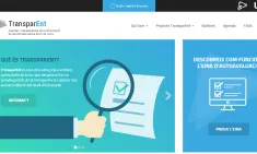 Visualització de la pàgina inicial de TransparENT, l'eina de transparència per a entitats ja disponible.