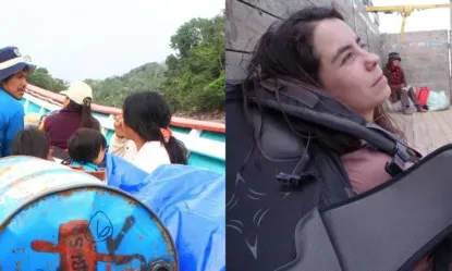 Marc Gavaldà i Lidia Álvarez, realitzadors del documental / Font: Alerta Amazònica