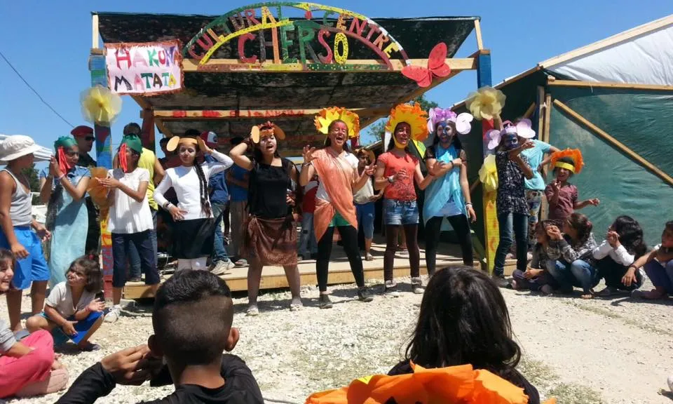 Activitats al camp de refugiats de Cherso / Font: Acció Puça