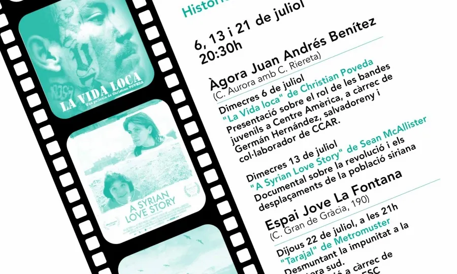 Cartell del Cicle de Cinema / Font: Servei Civil Internacional