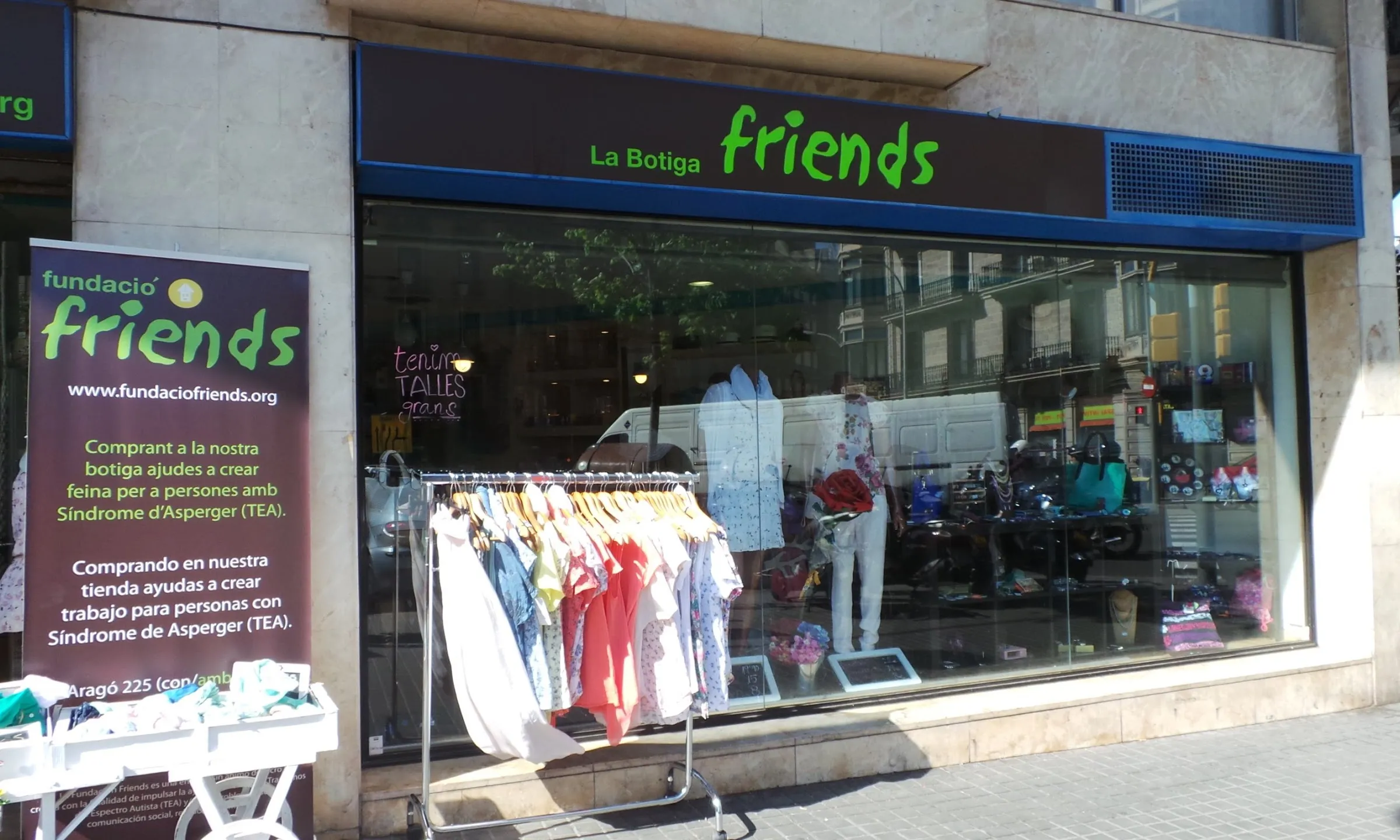 Botiga Friends, centre especial de treball de la Fundació Friends. Font: Fundació Friends