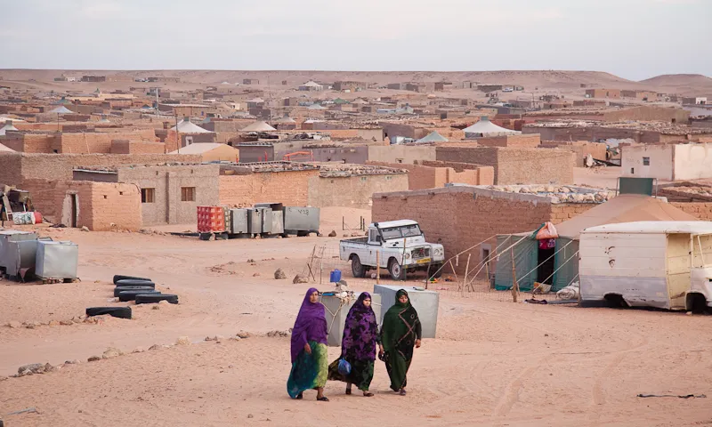 Campament de persones refugiades al Sàhara (Font:flickr.com)