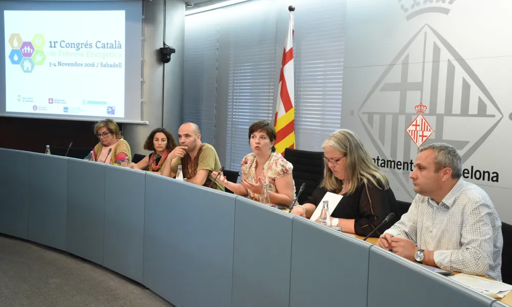Acte de presentació del I Congrés Català de Pobresa Energètica. Font: Ajuntament de Barcelona
