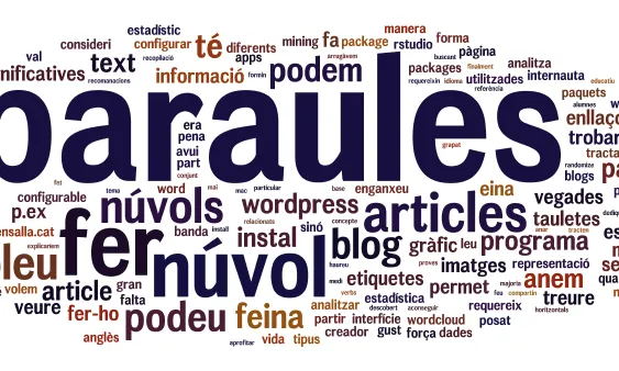 Núvol de paraules. Font: Pensalla.cat 