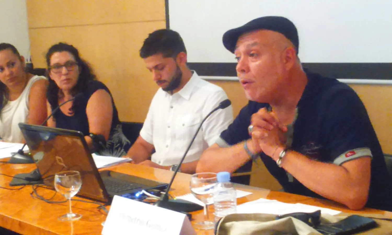 D'esquerra a dreta: Noemí Fernández, Iolanda Maurici,José Antonio Moreno i Demetrio Gómez.