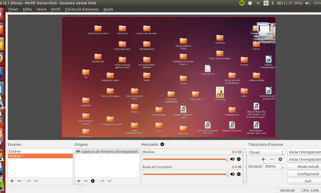 Mitjançant Open Broadcaster Software podreu retransmetre esdeveniments o webinars!