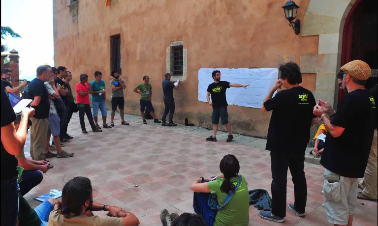 Taller de treball de l'Escola de Setembre 2015. Font: Som Energia