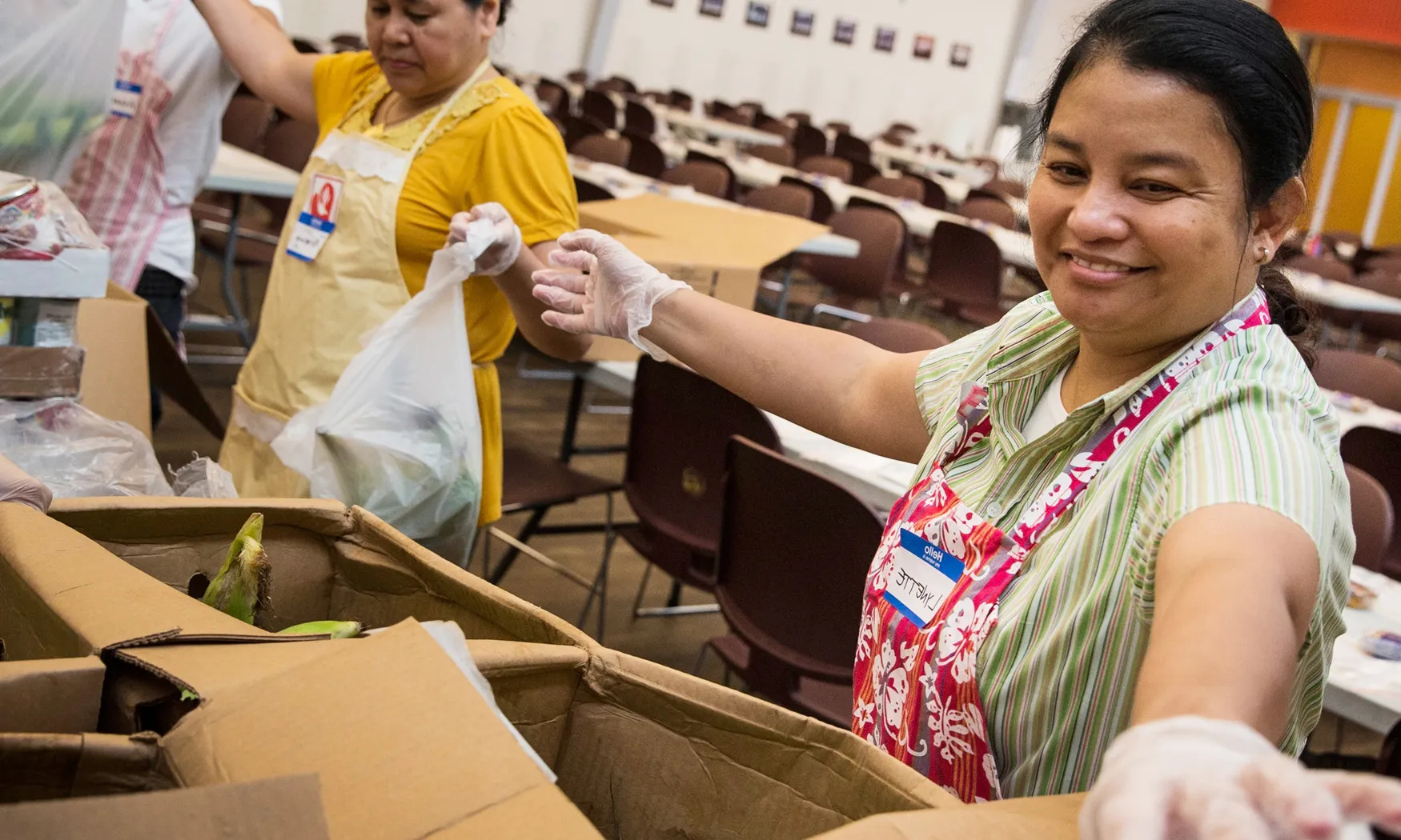 Voluntaries participant al Giving Tuesday. Font: web Giving Tuesday