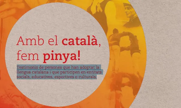 Porada de la publicació 'Amb el català, fem pinya'. Font: Plataforma per la Llengua