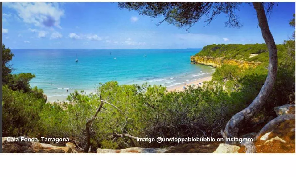 Cala Fonda, o Waikiki, a Tarragona (imatge: @unstoppablebubble)