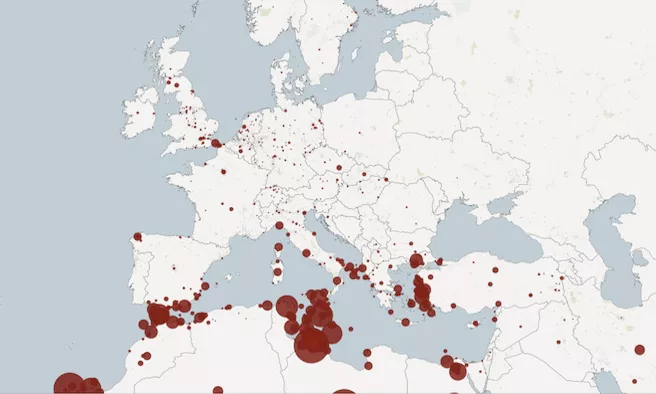 Mapa d'immigració. Font: voxeurop.eu