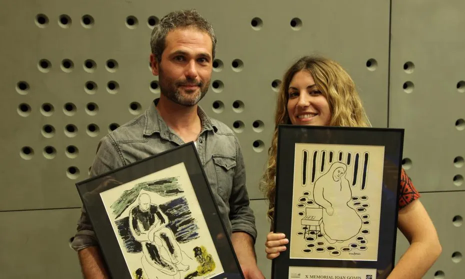Xavier Aldekoa i Lola Hierro, guanyador/a de la X edició. Font: Fundipau
