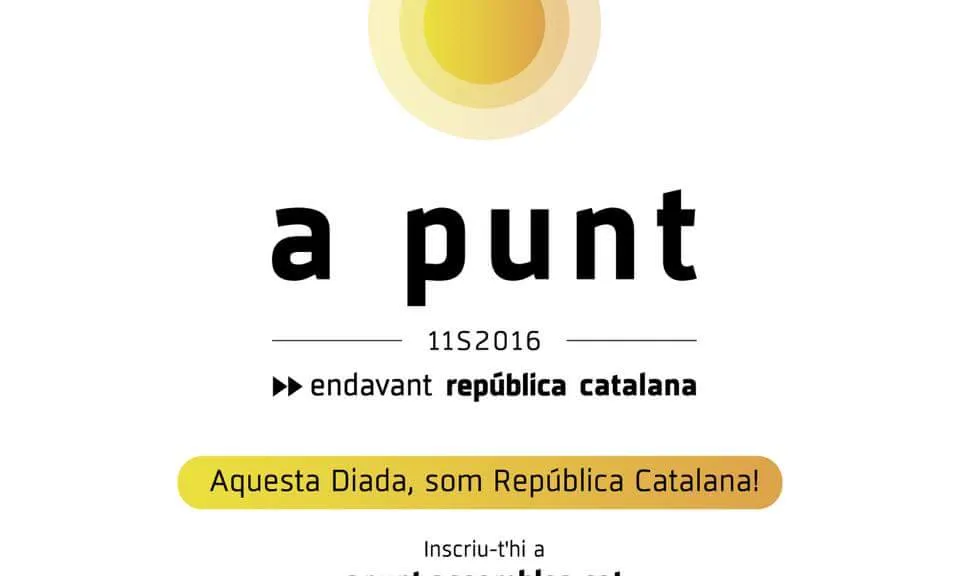 Els participants realitzaran un "batec" simultani per "simbolitzar l'arribada de la república catalana". (Font: apunt.assemblea.cat/cat/)