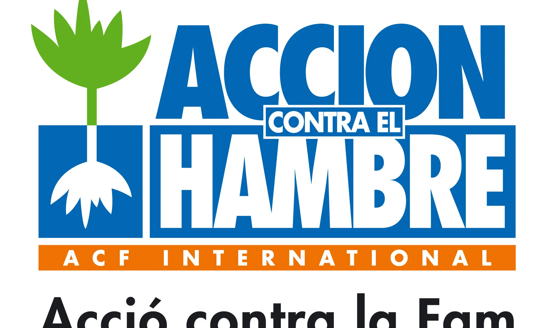 Logotip d'Acció contra la Fam. Font: ACF
