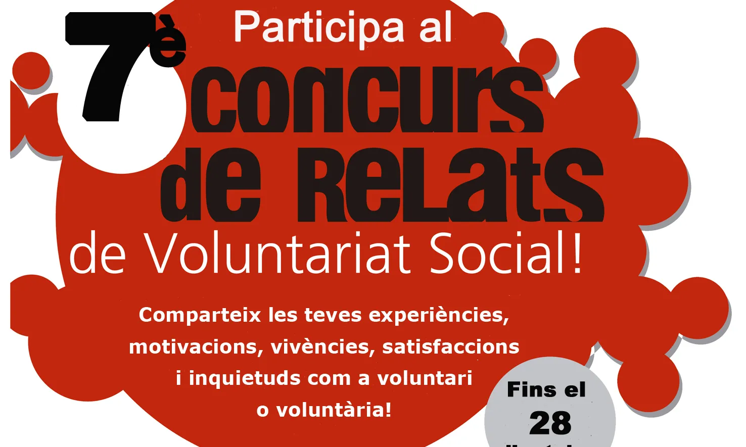 Cartell del 7è Concurs de Relats de Voluntariat Social