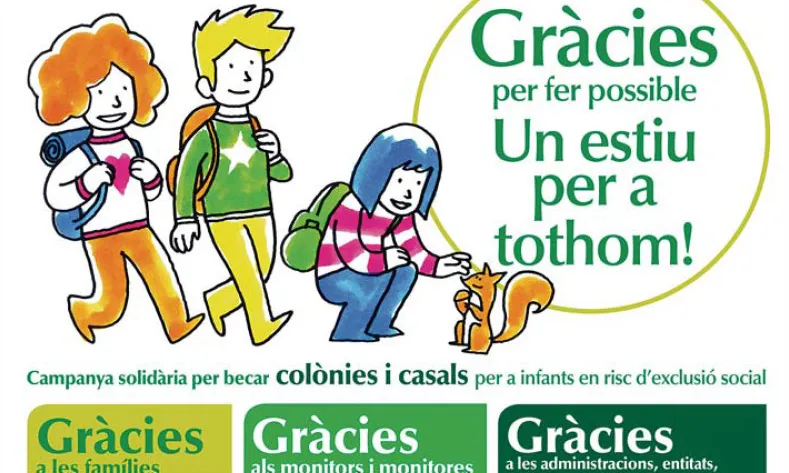 Campanya Un Estiu per a tothom. Font: Fundesplai 