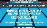 Cartell 24 h. swim per la fibromiàlgia. Font: Cronocheck