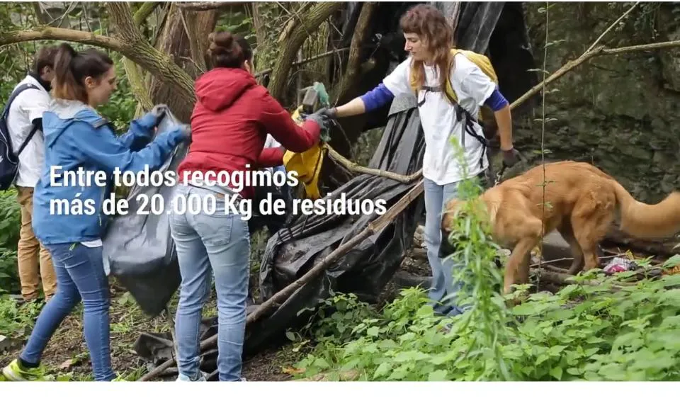 Imatge de les accions ambientals de Decathlon durant el 2015 (imatge: decathlonmedioambiente.es)